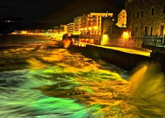 Atardecer con la mareas vivas s