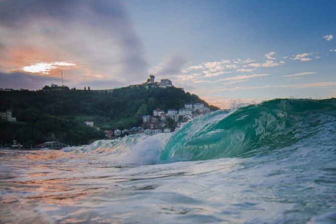 Atardecer en Ondarreta: foto en Donostia-San Sebastián