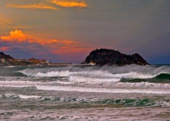 Atardecer con viento sur 