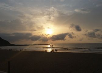 Atardecer en la Zurriola