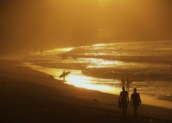 atardecer en la zurriola