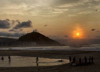 Atardecer en la Zurriola 