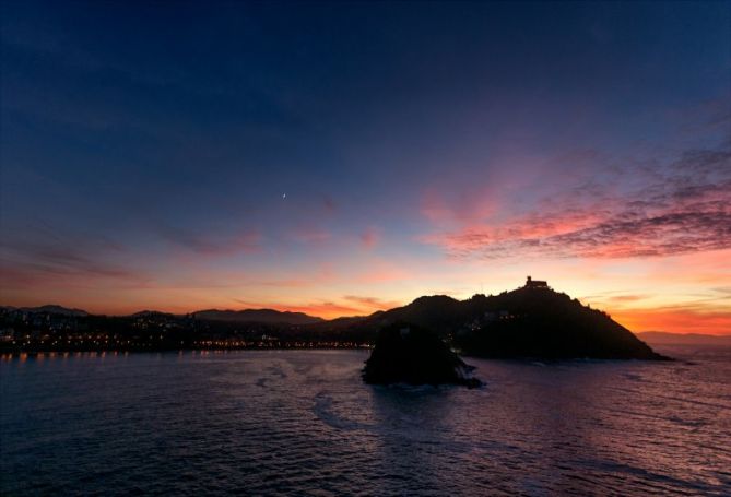 Atardeceres desde Urgull: foto en Hondarribia