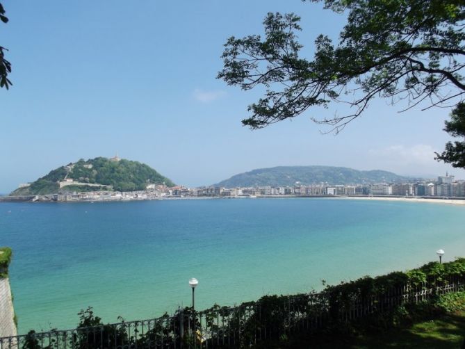 Bahía de la Concha desde Miramar: foto en Donostia-San Sebastián