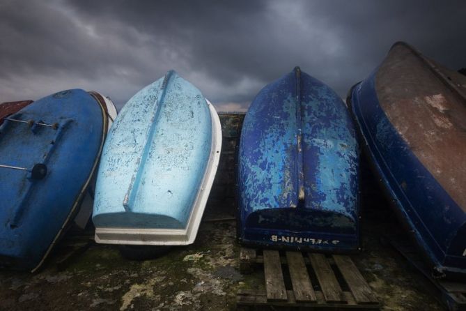 la barca: foto en Hondarribia