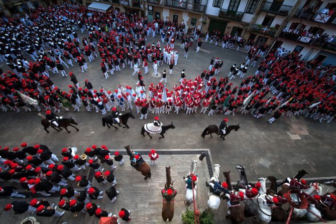 A caballo: foto en Hondarribia