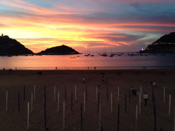 La concha: foto en Donostia-San Sebastián