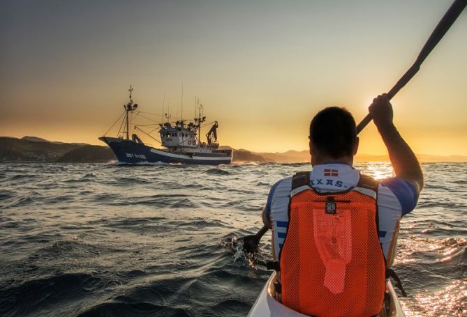 David eta Goliat: foto en Getaria