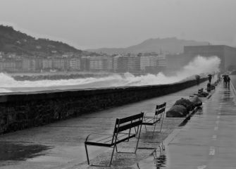 Día lluvioso en San Sebastián