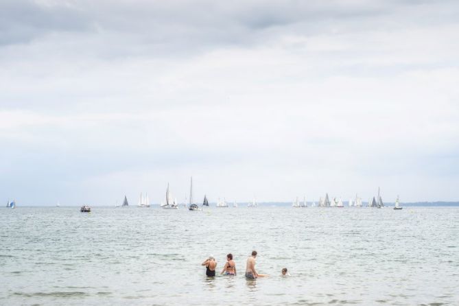 Días de playa: foto en Hondarribia