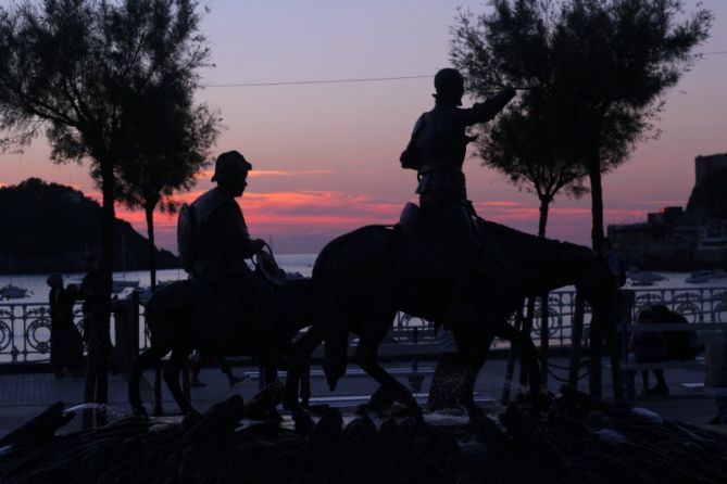 Don Quijote eta Sancho Panza : foto en Donostia-San Sebastián