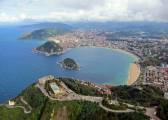 Donosti a vista de pájaro