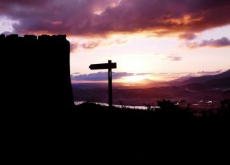 Egunsentia Santa Barbaran. Txingudi.