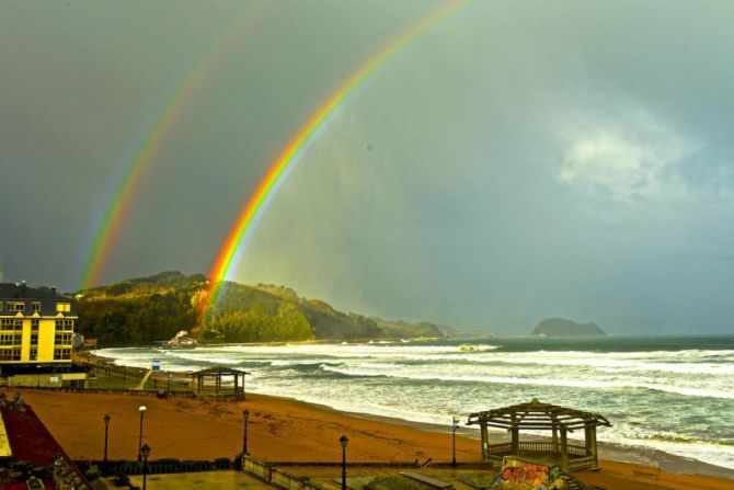 Erromako subia Zarautzko hondartzan: foto en Zarautz