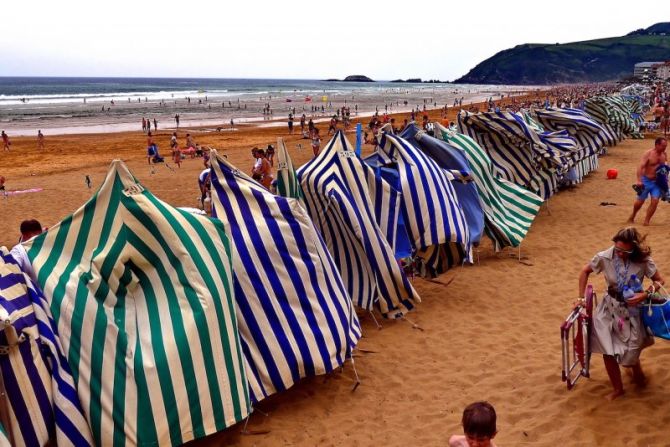 Galerna Zarautzko hondartzan : foto en Zarautz