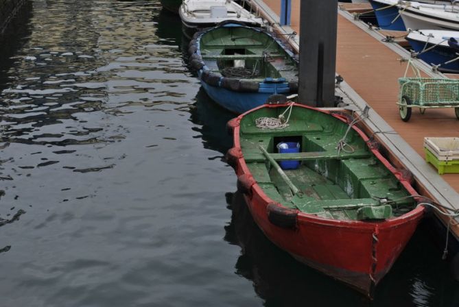 Gorria eta urdina: foto en Getaria