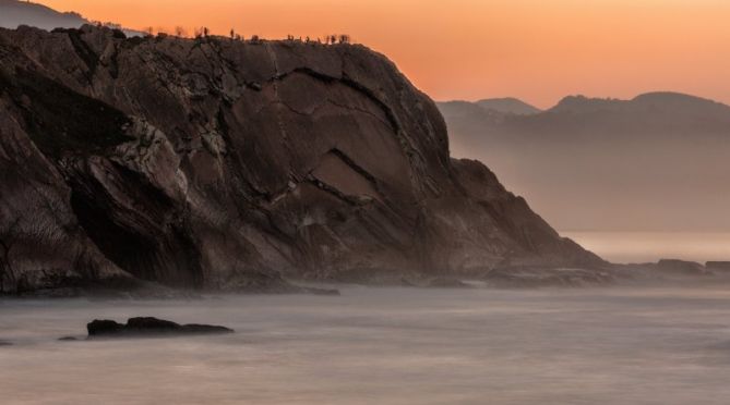 La gran barrera: foto en Zumaia