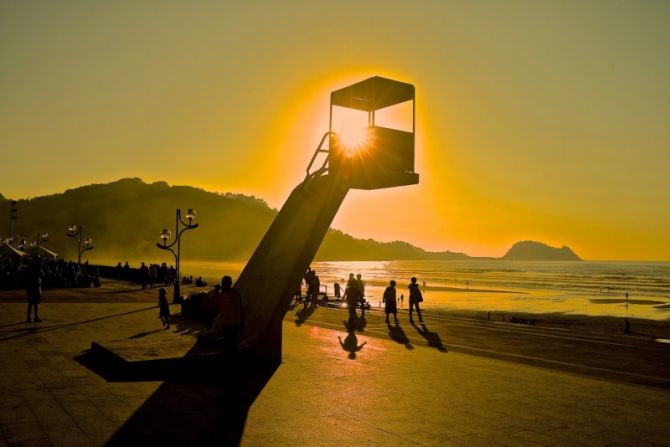 Ilunabarra : foto en Zarautz