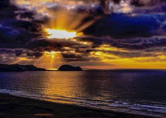 Ilunabarra Zarauzko  hondartzan-1