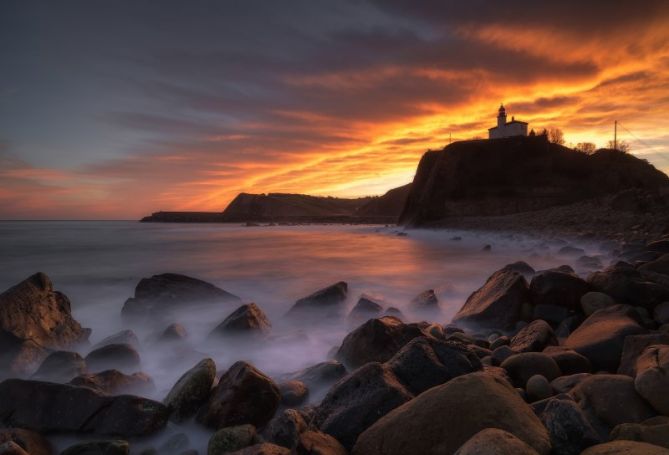 Itsasargi: foto en Zumaia