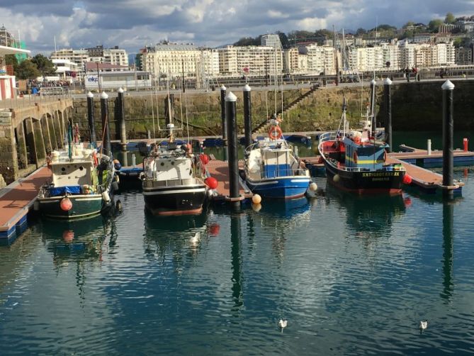 Los cuatro últimos: foto en Donostia-San Sebastián