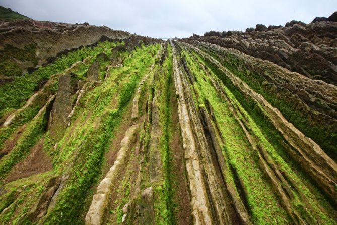 Lurretan flysh: foto en Zumaia