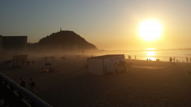 La luz del atardecer: foto en Donostia-San Sebastián