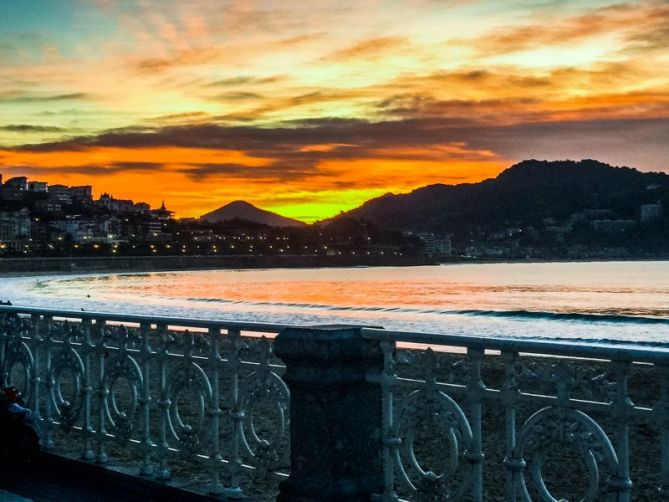 La magia del atardecer: foto en Donostia-San Sebastián