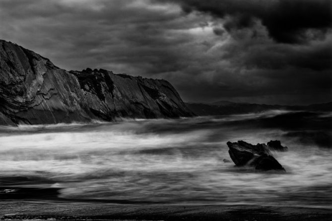 Mal tiempo: foto en Zumaia