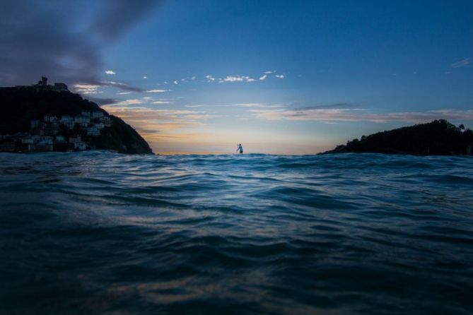 El mar y yo: foto en Donostia-San Sebastián