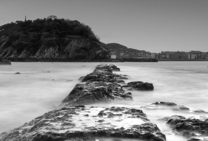 Mar en calma: foto en Donostia-San Sebastián