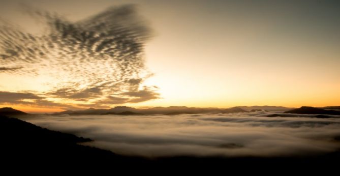 Mar de nubes: foto en Donostia-San Sebastián