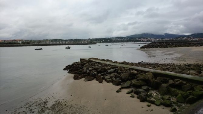 Marea baja: foto en Hondarribia