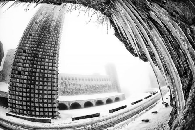 MUCHO FRIO EN ARANTZAZU: foto en Oñati