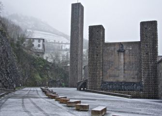 Nevando en Arantzazu 
