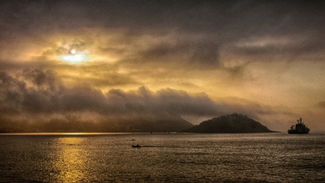 Niebla en La Concha: foto en Donostia-San Sebastián