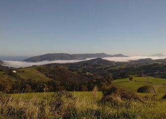 La niebla sobre la ría del Oria