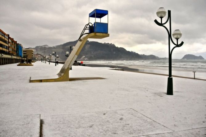 Nieve en Zarautz : foto en Zarautz