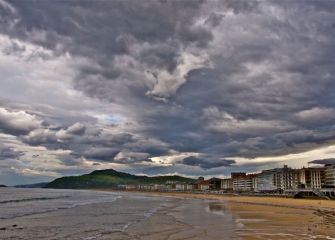 Nubosidad en la playa 