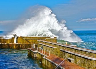 Olas en Zarautz