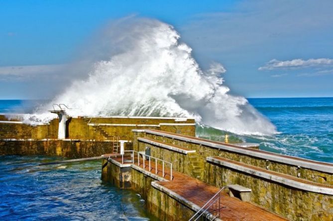 Olas en Zarautz: foto en Zarautz