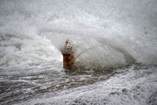 Oleaje : foto en Zarautz