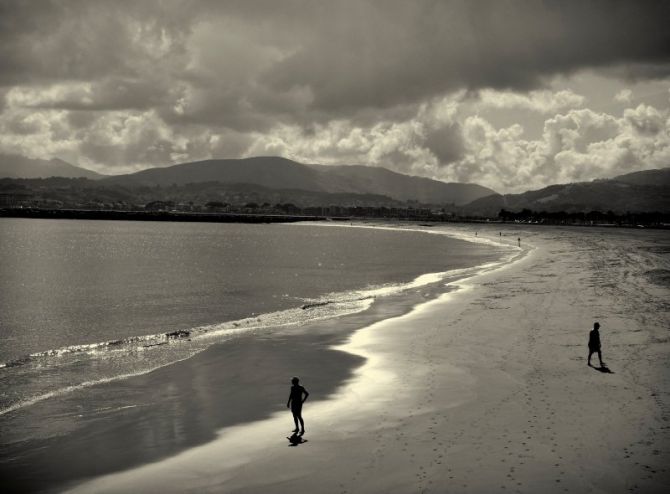 OTOÑO EN LA PLAYA: foto en Irun