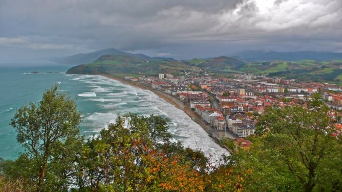 Paisaje de Zarautz : foto en Zarautz