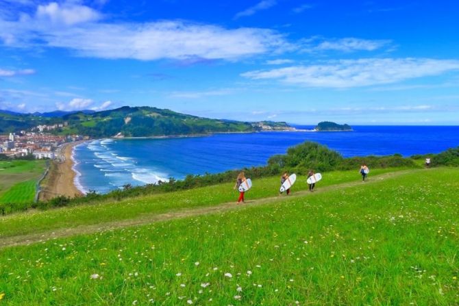 Paisaje de Zarautz : foto en Zarautz