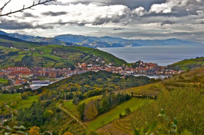 Paisaje de Zumaia : foto en Zarautz