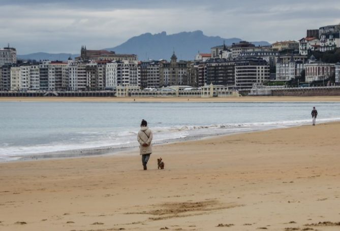 Paseando en Ondarreta: foto en Donostia-San Sebastián