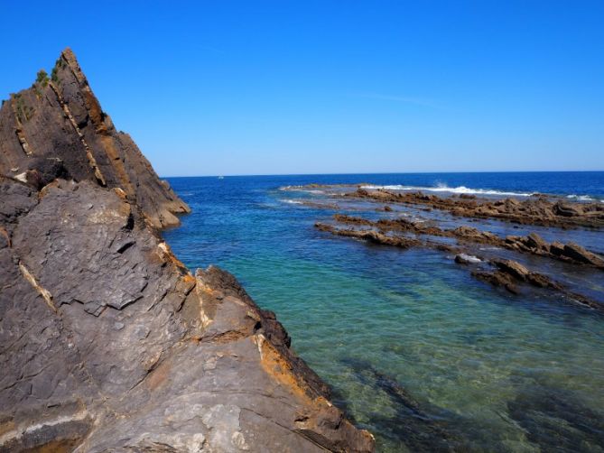 Playa Saturraran: foto en Mutriku