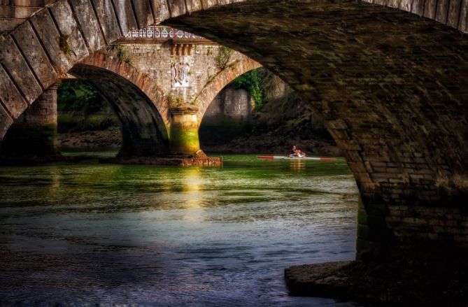 El puente.: foto en Irun