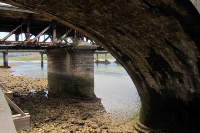 Puentes fronterizos: foto en Irun